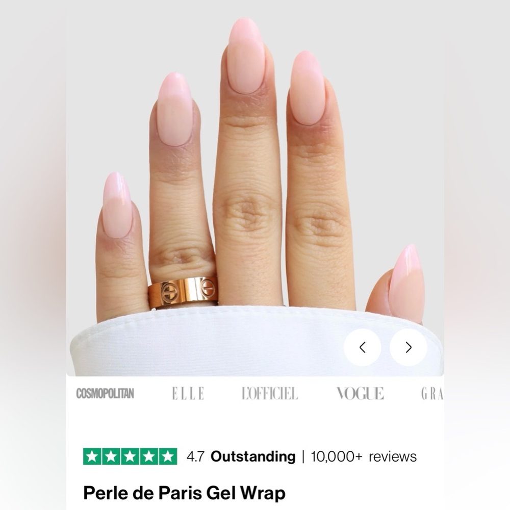 NEW Sassy Saints Gel Nail Wraps Perle de Paris